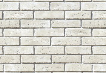 Декоративный камень 360-00 White Hills "Терамо брик II" (Teramo brick II), белый, плоскостной