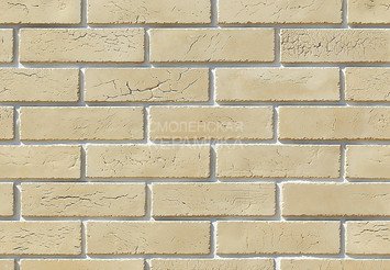 Декоративный камень 360-10 White Hills "Терамо брик II" (Teramo brick II), бежевый, плоскостной