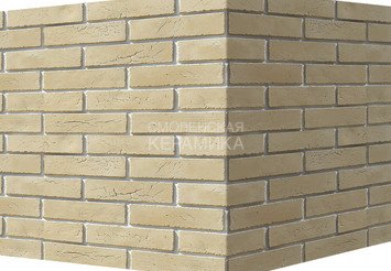 Декоративный камень 360-15 White Hills "Терамо брик II" (Teramo brick II), бежевый, угловой