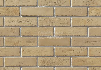Декоративный камень 362-10 White Hills "Терамо брик II" (Teramo brick II), темно-бежевый, плоскостно