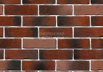 Декоративный камень 375-70 White Hills "Сити Брик" (Сity brick), красный, плоскостной