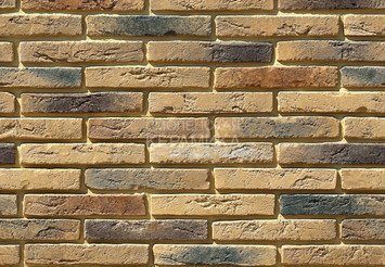Декоративный камень 380-40 White Hills "Остия Брик" (Ostia Brick), коричневый, плоскостной