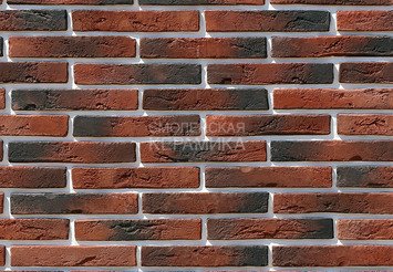 Декоративный камень 380-70 White Hills "Остия Брик" (Ostia Brick), красный, плоскостной
