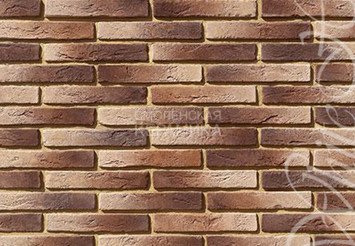 Декоративный камень 383-40 White Hills "Остия Брик" (Ostia Brick), темно-коричневый, плоскостной