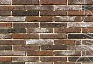 Декоративный камень 384-60 White Hills "Остия Брик" (Ostia Brick), медный, плоскостной