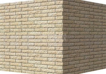 Декоративный камень 400-25 White Hills "Толедо" (Toledo), светло-песочный, угловой