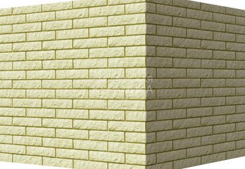 Декоративный камень 400-35 White Hills "Толедо" (Toledo), желтый, угловой