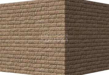 Декоративный камень 400-45 White Hills "Толедо" (Toledo), коричневый, угловой