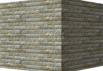 Декоративный камень 400-85 White Hills "Толедо" (Toledo), серый, угловой