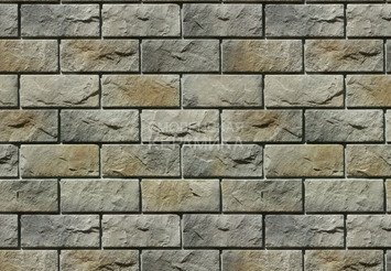 Декоративный камень 406-80 White Hills "Йоркшир" (Yorkshire), светло-серый, плоскостной