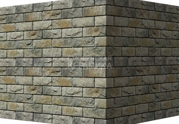 Декоративный камень 406-85 White Hills "Йоркшир" (Yorkshire), светло-серый, угловой