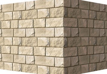 Декоративный камень 410-15 White Hills "Шинон" (Chinon), бежевый, угловой