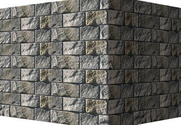 Декоративный камень 411-85 White Hills "Шинон" (Chinon), светло-серый, угловой