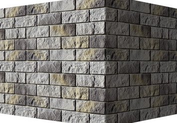 Декоративный камень 416-85 White Hills "Лорн" (Lorne), светло-серый, угловой
