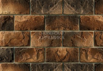 Декоративный камень 431-40 White Hills "Шеффилд" (Sheffield), коричнево-медный, плоскостной