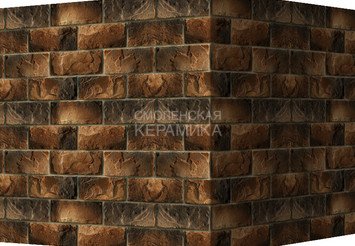 Декоративный камень 431-45 White Hills "Шеффилд" (Sheffield), коричнево-медный, угловой