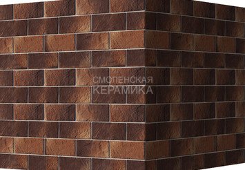 Декоративный камень 530-45 White Hills "Ленстер" (Leinster), красный, угловой