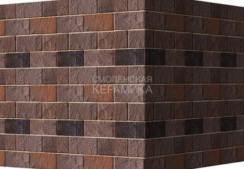 Декоративный камень 532-45 White Hills "Ленстер" (Leinster), темно-коричневый, угловой