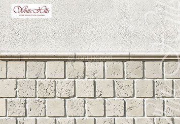 Декоративный камень 565-00 White Hills "Тоскана" (Toscana), белый, плоскостной