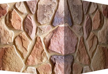 Декоративный камень 600-45 White Hills "Рутланд" (Rutland), коричневый, угловой
