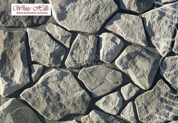 Декоративный камень 600-80 White Hills "Рутланд" (Rutland), серый, плоскостной