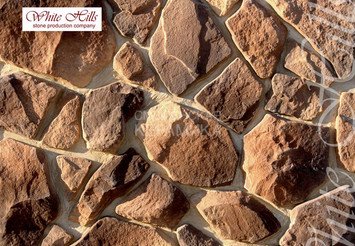Декоративный камень 601-40 White Hills "Рутланд" (Rutland), коричнево-медный, плоскостной
