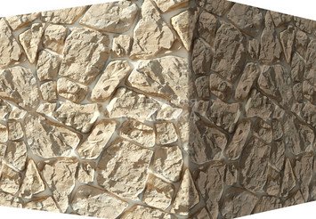 Декоративный камень 610-15 White Hills "Рока" (Roca), бежевый, угловой