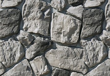 Декоративный камень 610-80 White Hills "Рока" (Roca), серый, плоскостной