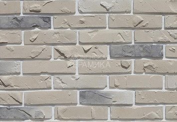 Декоративный камень 675-10 White Hills "Эрдинг Брик", белый с нюансами