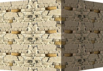 Декоративный камень 700-05 White Hills "Тевиот" (Teviot), белый, угловой