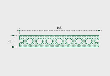 Доска для террас и фасадов EasyDecking Co-Extrusion 145×21×3010 мм, Oak