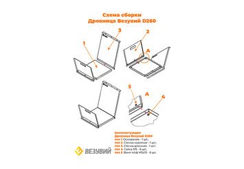Дровница Везувий D260 «black»