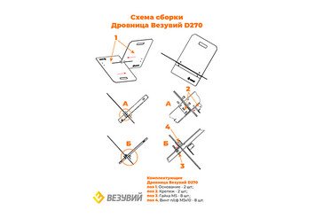 Дровница Везувий D270 «black»