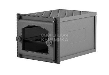 Духовка чугунная крашенная ДП-ДТ-6АС без решетки, под стекло (Рубцовск)