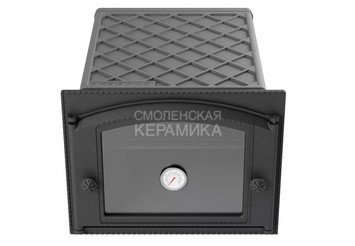 Духовка печная чугунная ДП-ДК-2ВС (435x332x543) 338x303×492, окрашенная, с термометром (Рубцовск)