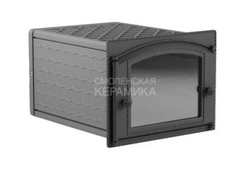Духовка печная чугунная ДП-ДК-2ВС (435x332x543) 338x303×492, окрашенная, со стеклом (Рубцовск)