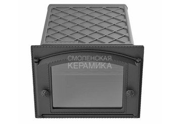 Духовка печная чугунная ДП-ДК-2ВС (435x332x543) 338x303×492, окрашенная, со стеклом (Рубцовск)