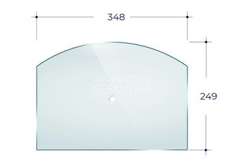 Дверка ВЕЗУВИЙ 224 с термометром (Антрацит)