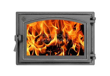 Дверка ВЕЗУВИЙ каминная 230 (Антрацит)