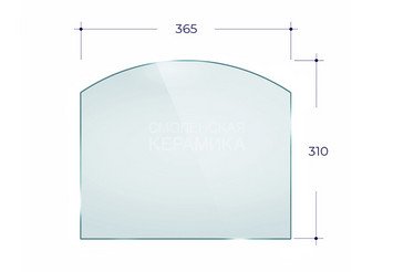 Дверка ВЕЗУВИЙ каминная 240 (Бронза)