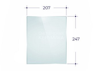 Дверка ВЕЗУВИЙ каминная 270 (Антрацит)