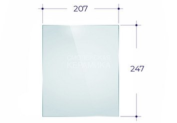 Дверка ВЕЗУВИЙ каминная 270 (Бронза)