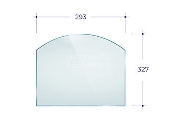 Дверка ВЕЗУВИЙ каминная 280 (Антрацит)