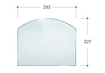 Дверка ВЕЗУВИЙ каминная 280 (Бронза)