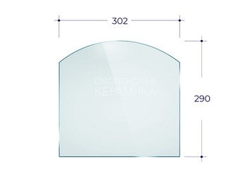 Дверка ВЕЗУВИЙ каминная 290 (Антрацит)