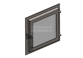 Дверка ВЕЗУВИЙ каминная 460 (М) Антрацит
