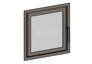 Дверка ВЕЗУВИЙ каминная 560 (М) Антрацит