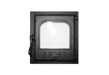 Дверца каминная FIRE WAY (310х340) 250х280 со стеклом К402