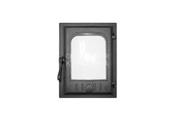 Дверца каминная FIRE WAY (310х410) 250х350 со стеклом К403