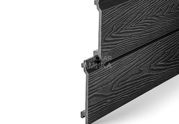 Фасадная панель EasyDecking Wood-X, 156х21x3010 мм, Черное дерево